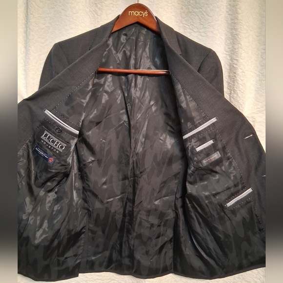 Ermenegildo Zegna-Venezia  Charcoal Men's Blazer Wool-cashmere Blend. - Picture 3 of 8